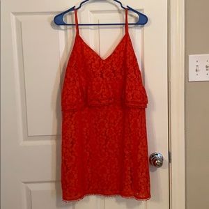 Orange Lace Sundress